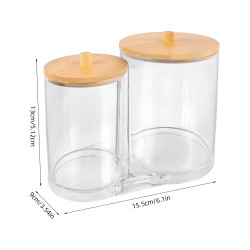 Acrylic And Wooden Cotton Organizer